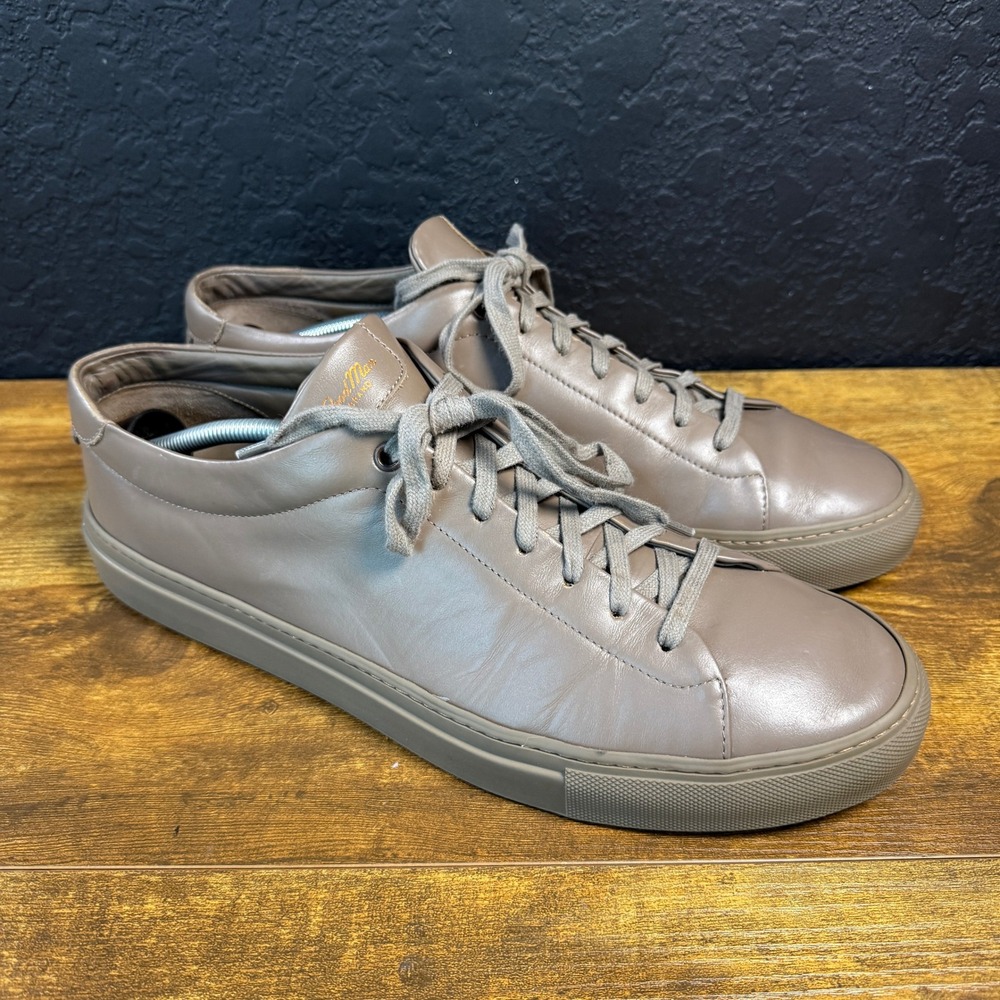 Good Man Brand Edge Sneaker Taupe Leather Low Top Sneakers Mens‎ 14